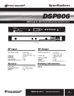 Preview for 5 page of Pico Macom DSP806 Installation And Operation Manual