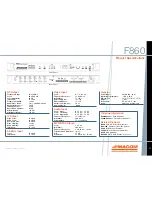 Preview for 2 page of Pico Macom F860 Specifications