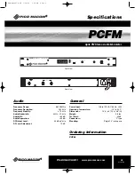 Preview for 5 page of Pico Macom FM Stereo Audio Modulator Installation And Operation Manual