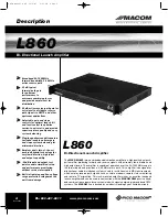 Preview for 2 page of Pico Macom L860 Installation And Operation Manual