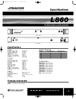 Preview for 3 page of Pico Macom L860 Installation And Operation Manual