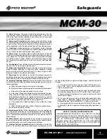 Preview for 3 page of Pico Macom MCM-30 Installation And Operation Manual