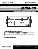 Preview for 5 page of Pico Macom MCM-30 Installation And Operation Manual