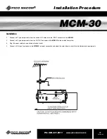 Preview for 7 page of Pico Macom MCM-30 Installation And Operation Manual