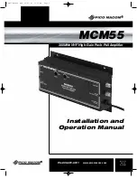 Pico Macom MCM-55 Installation And Operation Manual предпросмотр