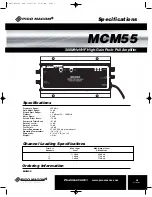 Предварительный просмотр 5 страницы Pico Macom MCM-55 Installation And Operation Manual