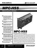 Предварительный просмотр 4 страницы Pico Macom MPC-HSS Installation And Operation Manual