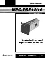 Предварительный просмотр 1 страницы Pico Macom MPC-PSF12 Installation And Operation Manual