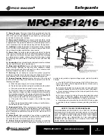 Предварительный просмотр 3 страницы Pico Macom MPC-PSF12 Installation And Operation Manual