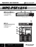 Предварительный просмотр 6 страницы Pico Macom MPC-PSF12 Installation And Operation Manual