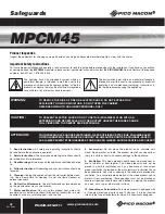 Preview for 2 page of Pico Macom MPCM45 Installation And Operation Manual