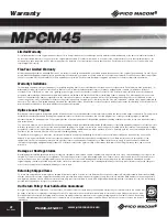 Preview for 8 page of Pico Macom MPCM45 Installation And Operation Manual