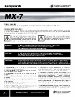 Preview for 2 page of Pico Macom MX-7 Installation And Operation Manual