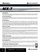 Preview for 6 page of Pico Macom MX-7 Installation And Operation Manual