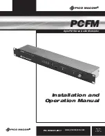 Pico Macom PCFM Installation And Operation Manual preview