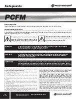 Preview for 2 page of Pico Macom PCFM Installation And Operation Manual