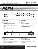 Preview for 6 page of Pico Macom PCFM Installation And Operation Manual