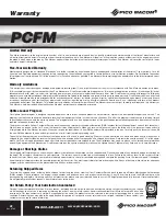 Preview for 8 page of Pico Macom PCFM Installation And Operation Manual