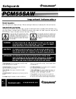 Preview for 2 page of Pico Macom PCM55SAW Installation And Operation Manual