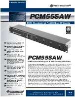 Pico Macom PCM55SAW Specifications preview