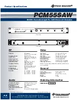 Preview for 2 page of Pico Macom PCM55SAW Specifications