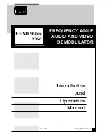 Preview for 1 page of Pico Macom PFAD900CS Installation And Operation Manual