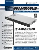 Pico Macom PFAM-550SUB NTSC Specifications preview