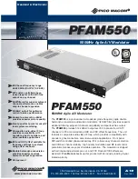 Preview for 1 page of Pico Macom PFAM550 Specifications