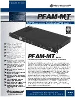 Pico Macom PFAM550MT Specifications preview