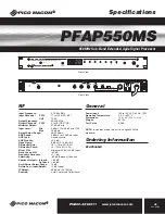 Preview for 5 page of Pico Macom PFAP550MS Installation And Operation Manual