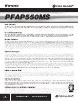 Preview for 8 page of Pico Macom PFAP550MS Installation And Operation Manual