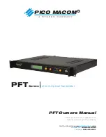 Pico Macom PFT-10 Owner'S Manual preview