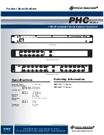 Предварительный просмотр 2 страницы Pico Macom PHC-12G Specifications