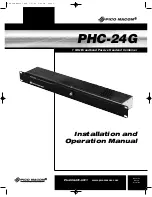 Предварительный просмотр 1 страницы Pico Macom PHC-24G Installation And Operation Manual