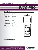 Preview for 2 page of Pico Macom PICO-PRO Specifications