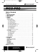 Preview for 2 page of Pico Macom PICO-PRO User Manual