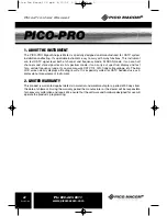 Preview for 4 page of Pico Macom PICO-PRO User Manual