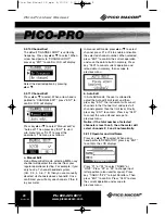 Preview for 8 page of Pico Macom PICO-PRO User Manual