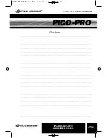 Preview for 15 page of Pico Macom PICO-PRO User Manual