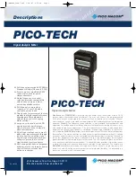 Pico Macom PICO-TECH Specifications preview