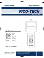 Preview for 2 page of Pico Macom PICO-TECH Specifications