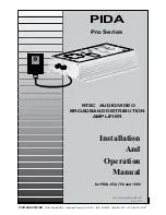 Предварительный просмотр 1 страницы Pico Macom PIDA-1000 Installation And Operation Manual