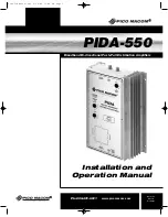 Preview for 1 page of Pico Macom PIDA-550 Installation And Operation Manual