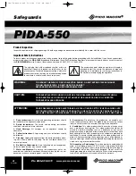 Preview for 2 page of Pico Macom PIDA-550 Installation And Operation Manual