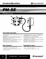 Preview for 2 page of Pico Macom PM-SE Installation And Operation Manual