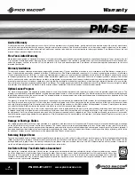 Preview for 4 page of Pico Macom PM-SE Installation And Operation Manual