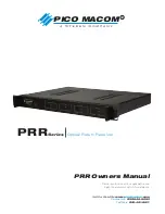 Pico Macom PRR-1 Owner'S Manual preview