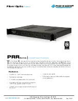 Preview for 1 page of Pico Macom PRR-1 Specifications