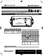 Предварительный просмотр 5 страницы Pico Macom TA-12 Installation And Operation Manual