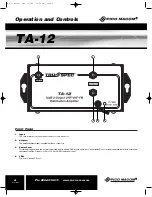 Предварительный просмотр 6 страницы Pico Macom TA-12 Installation And Operation Manual